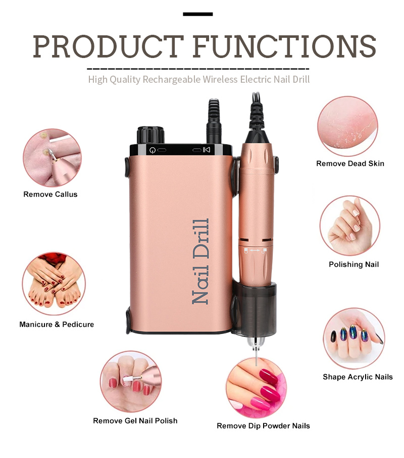 Portable Rechargeable Nail File Pen