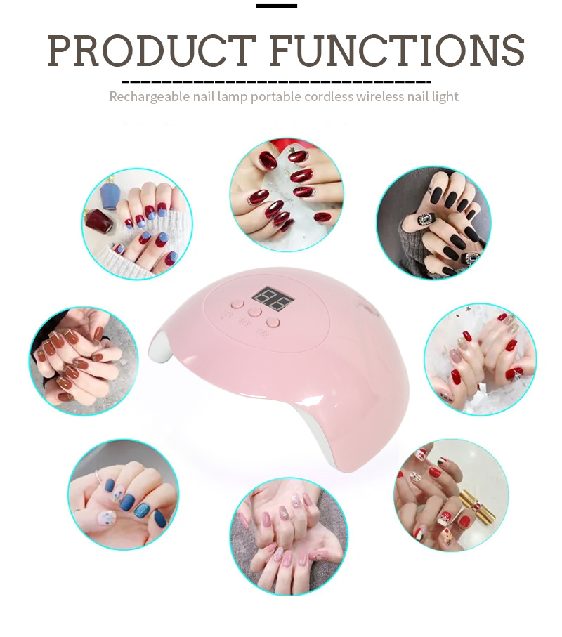 Low Heat Nail Lamp Gentle on Sensitive Nails
